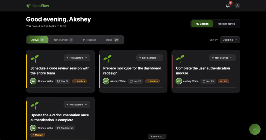 GrowFlow screenshot 1